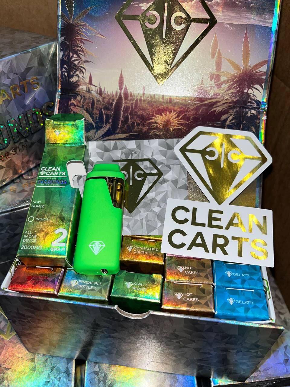 Clean carts New 2g liquid diamonds + live resin bulk offer (red box) - Image 3